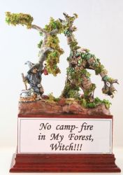 Sergio 'ente per ente' PALUMBO - diorama No Camp- fire in my forest, witch... in 25 mm. - 1 